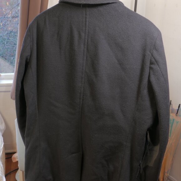 Banana Republic Dark Navy Wool-Blend Coat - Large - Picture 5 of 9